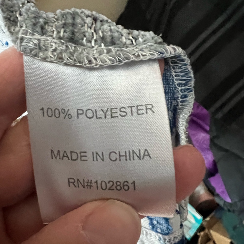 Adore sz M open cascade jacket patchwork print, v… - image 6